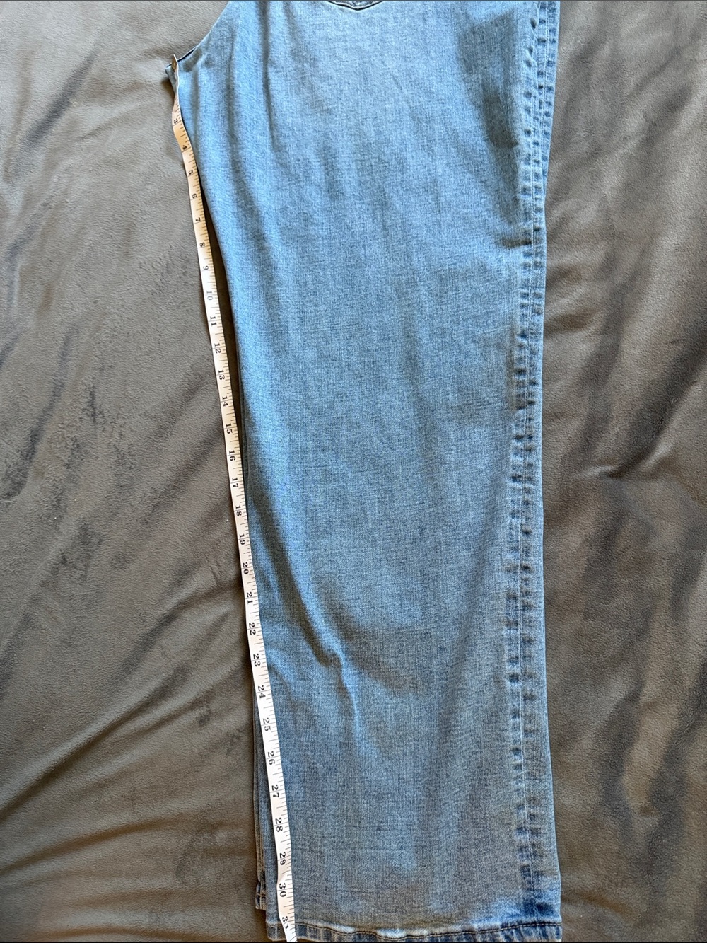 Liverpool Kennedy Hi-Rise Straight Jeans 18W Light Wash Stretch Denim - Picture 8 of 8